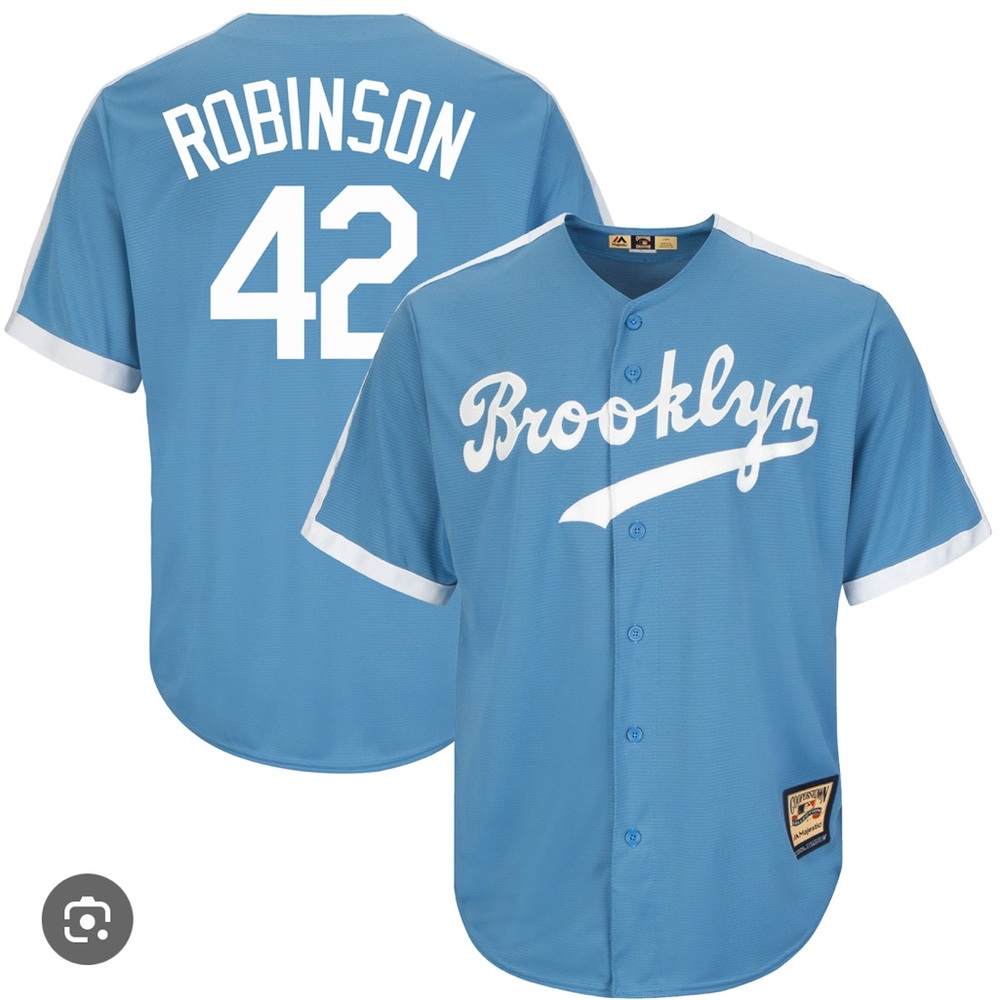 Majestic Jackie Robinson Brooklyn Dodgers jersey
